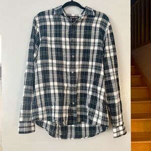 EUC Michael Kors Black and White Plaid Shirt